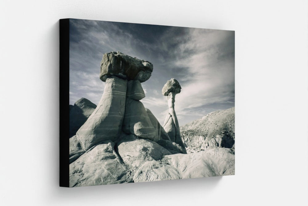 Toadstool Hoodoos — Grand Staircase Infrared Fine Art Print