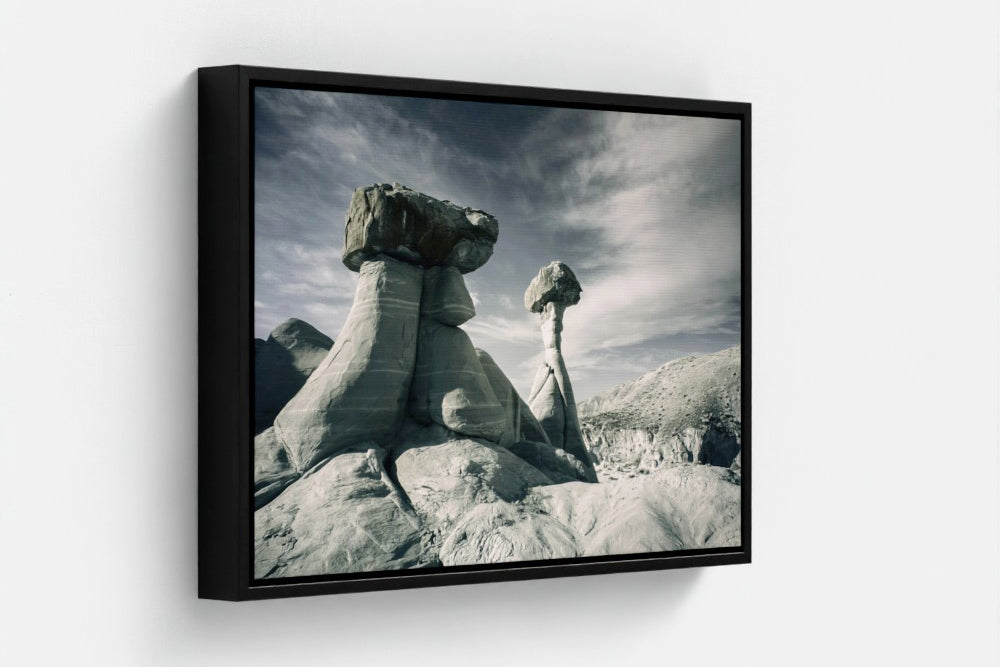 Toadstool Hoodoos — Grand Staircase Infrared Fine Art Print