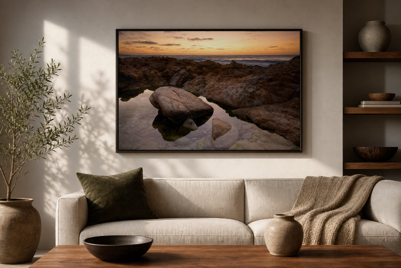 Reflecting Pool — Monterey Sunset Fine Art